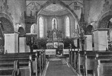 Innenraum Sintherner Kirche Postkartenausschnitt)